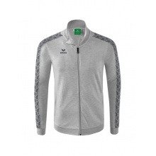 Erima Sportjacke Essential Team Tracktop - bequem, Rippbündchen, Seitentaschen - hellgrau/grau Herren